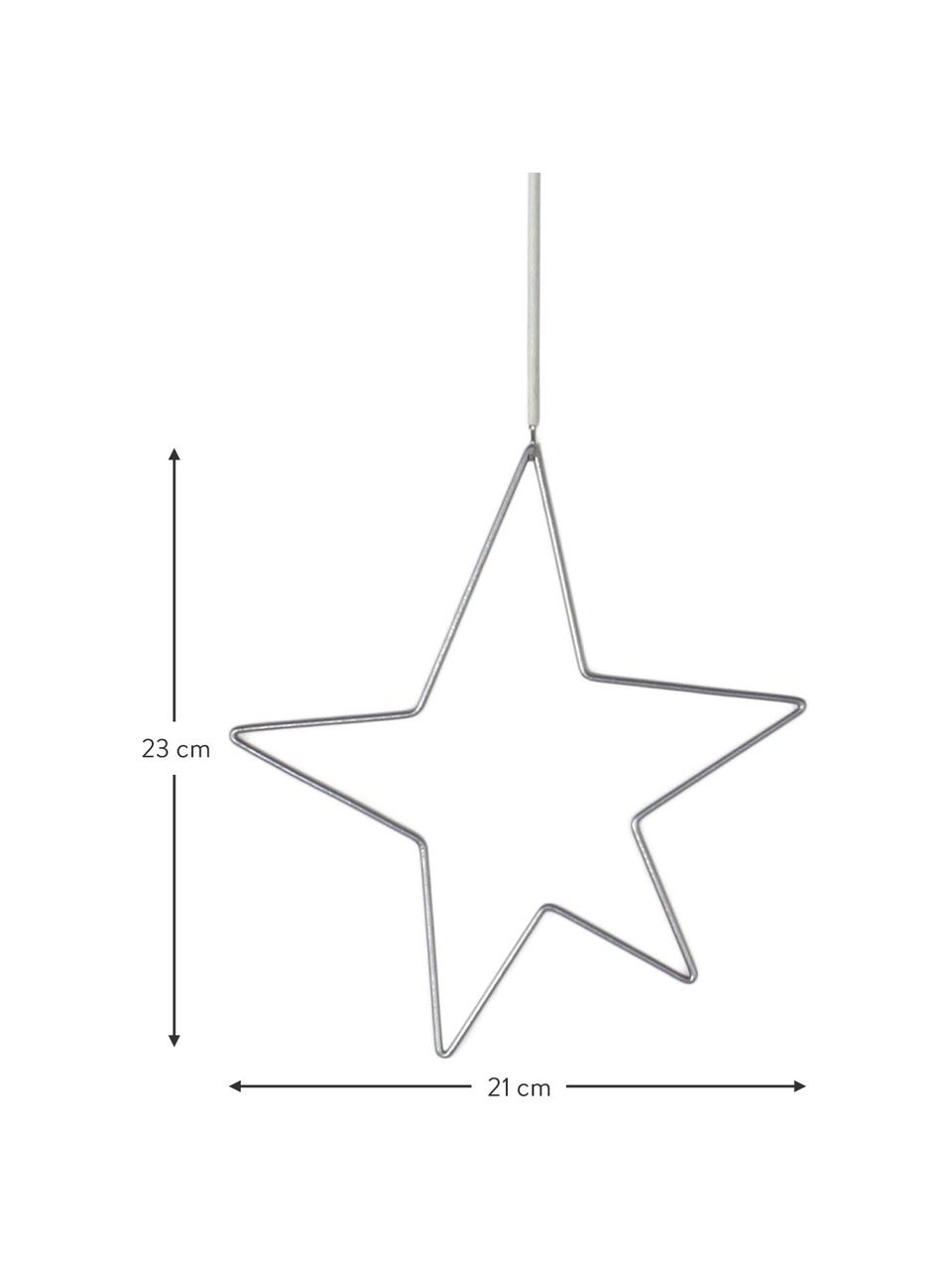 Stern-Anhänger Kelia H 23 cm, Metall, B 21 x H 23 cm