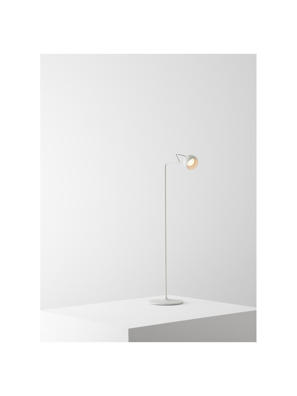 Kleine verstelbare LED leeslamp Ixa, dimbaar, Lamp: technopolymeer, Greige, H 105 cm