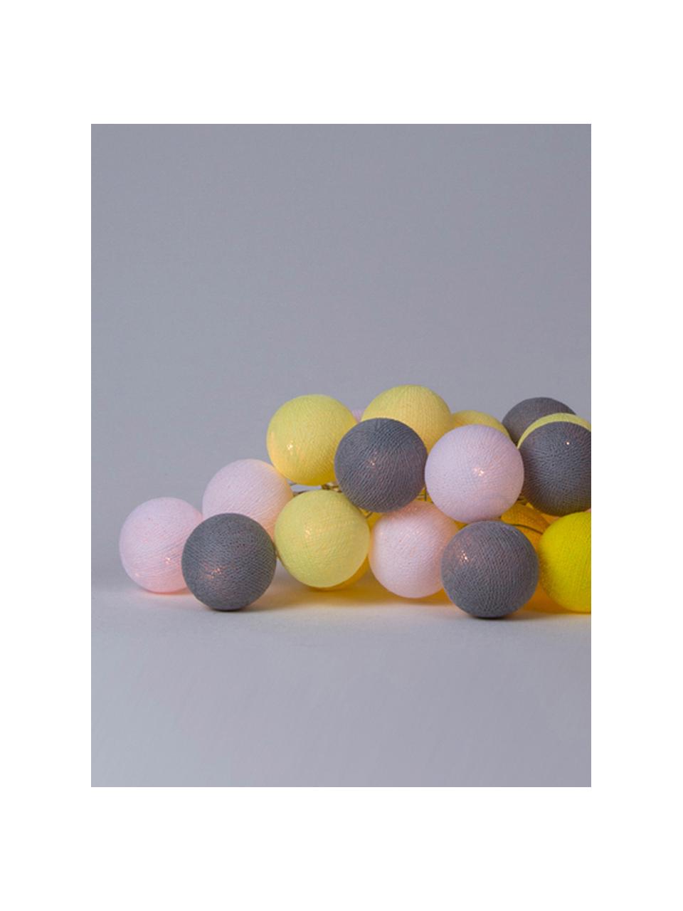 Ghirlanda  a LED Colorain, Giallo, bianco, tonalità grigie, Lung. 264 cm