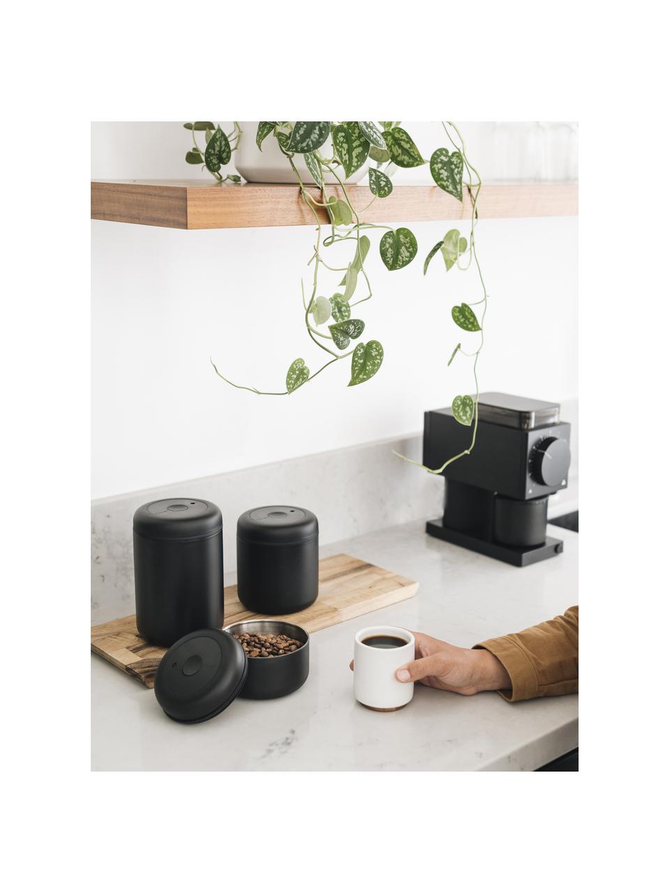 Bote de vacío Atmos, Negro mate, Ø 12 x Al 20 cm