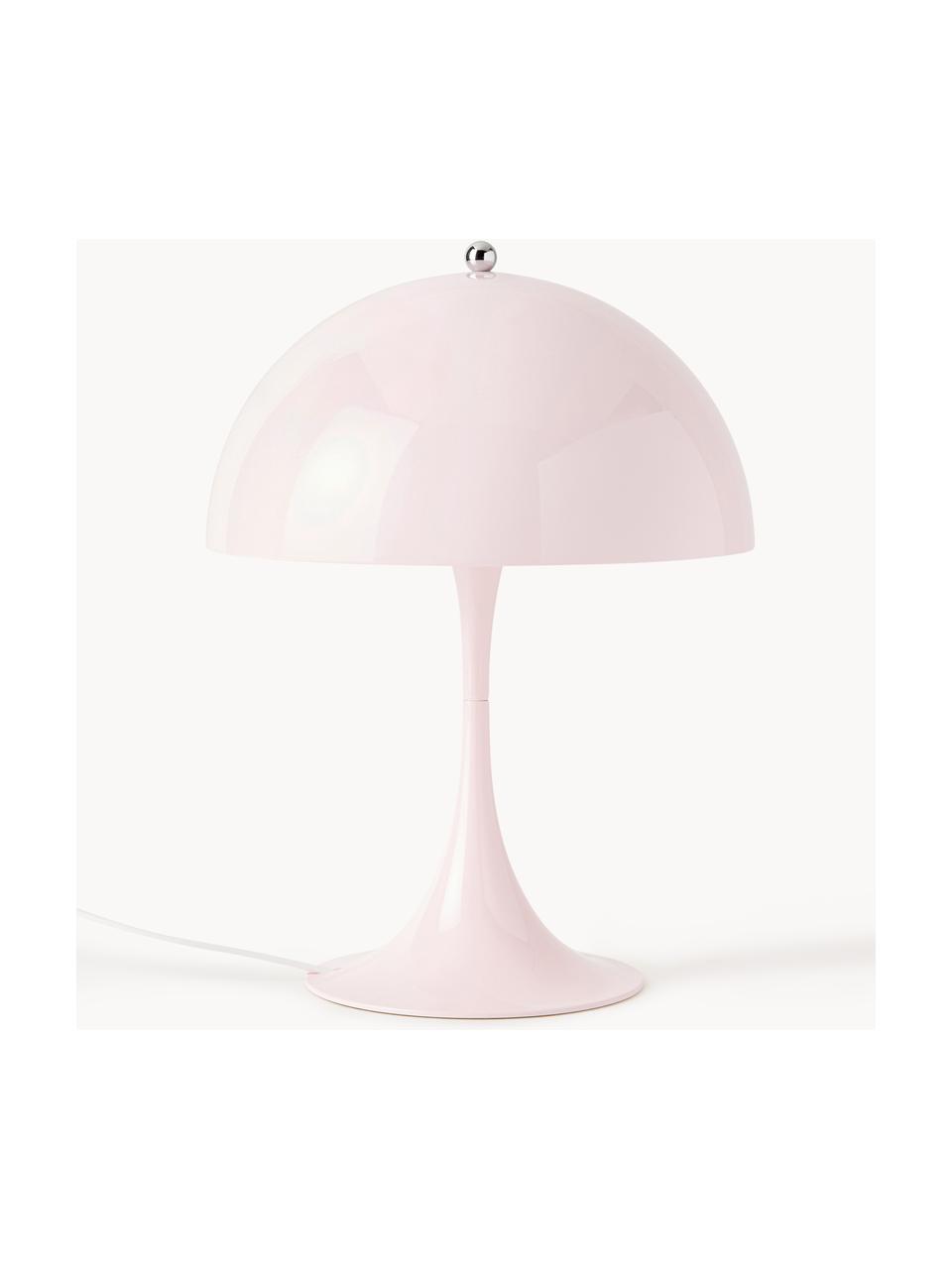 Lampa stołowa LED z funkcją przyciemniania Panthella, W 34 cm, Stelaż: aluminium powlekane, Jasnoróżowa stal, Ø 25 x 34 cm