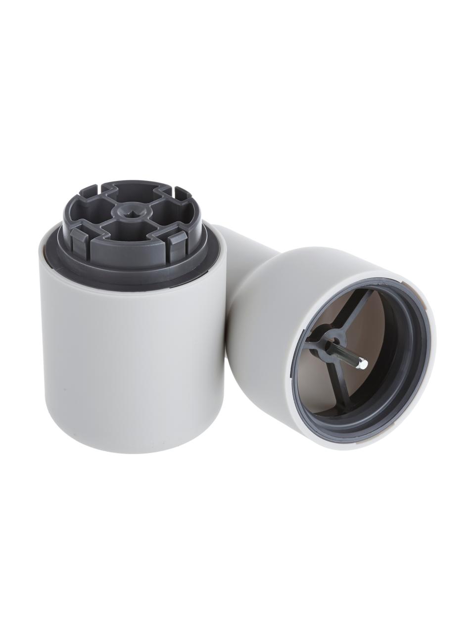 Set saliera e pepiera con tappo in legno di noce Bottle Grinder 2 pz, Coperchio: legno di noce, Antracite, grigio chiaro, legno di noce, Ø 8 x Alt. 21 cm