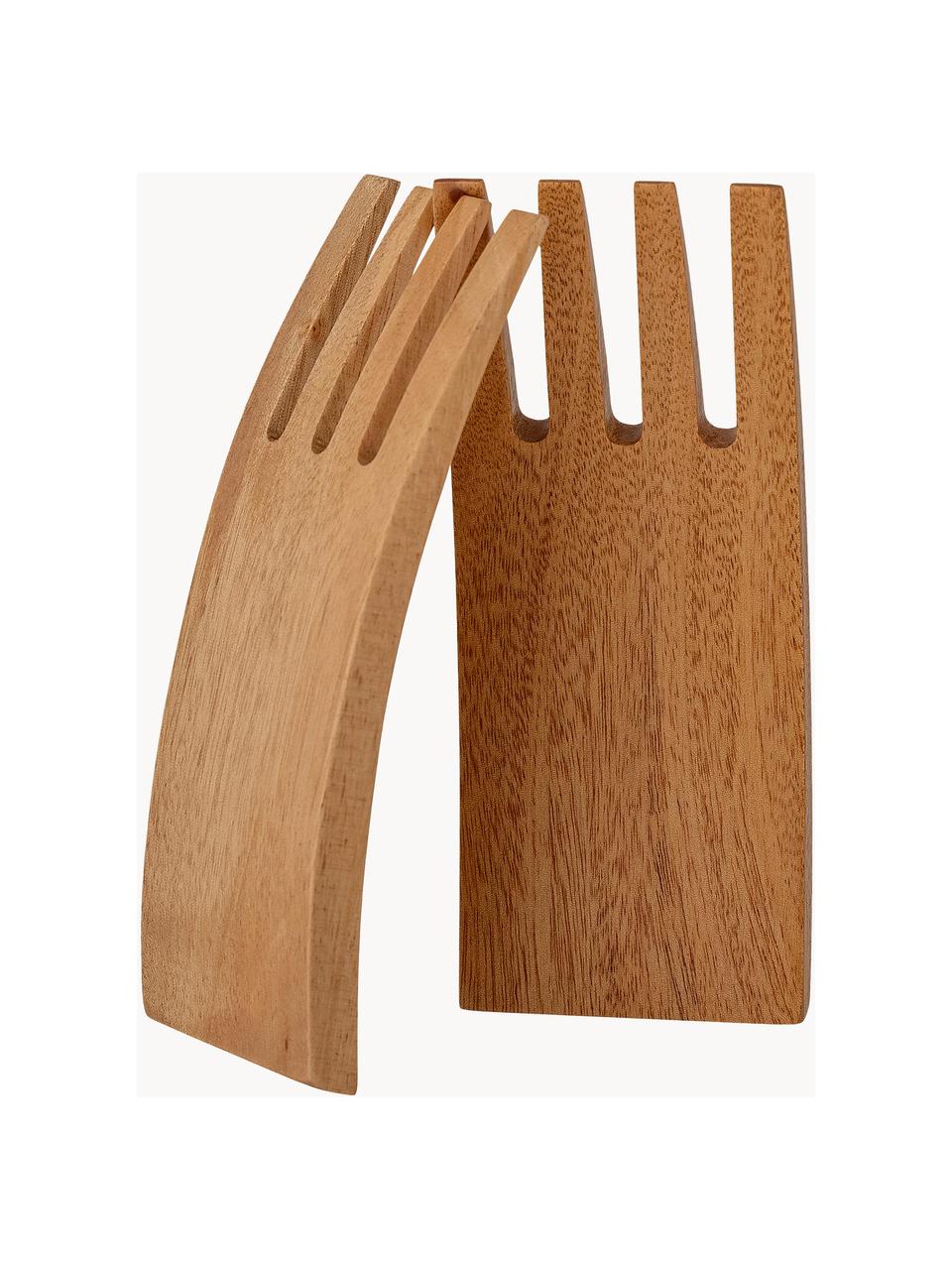 Set 2 posate in legno di mogano Zaza, Legno di mogano, Legno di mogano, Lung. 15 cm