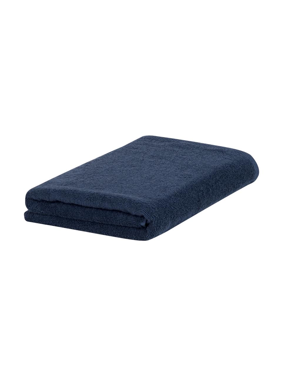 Eenkleurige handdoek Comfort, verschillende formaten, Donkerblauw, Gastendoekje, B 30 x L 50 cm, 2 stuks