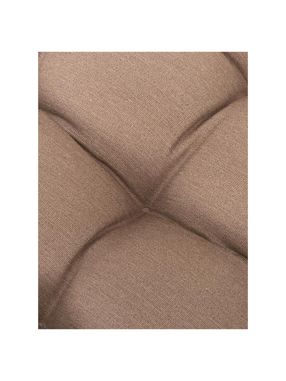 Poduszka siedziska na krzesło Panama, Tapicerka: 50% bawełna, 45% polieste, Taupe, S 45 x D 45 cm