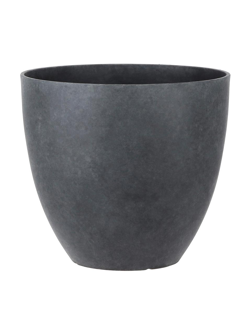 Grand pot de fleurs Bravo, Plastique, Anthracite, Ø 45 x haut. 39 cm