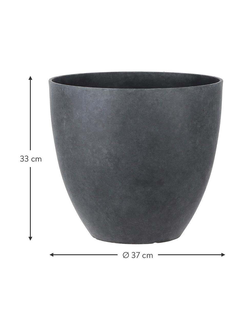 Portavaso grande Bravo, Materiale sintetico, Antracite, Ø 45 x Alt. 39 cm