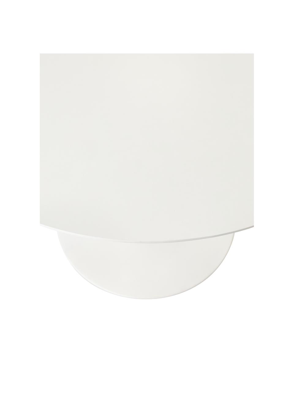 Okrągły stół do jadalni Menorca, Blat: laminat wysokociśnieniowy, Stelaż: metal malowany proszkowo, Biały, Ø 100 x W 75 cm