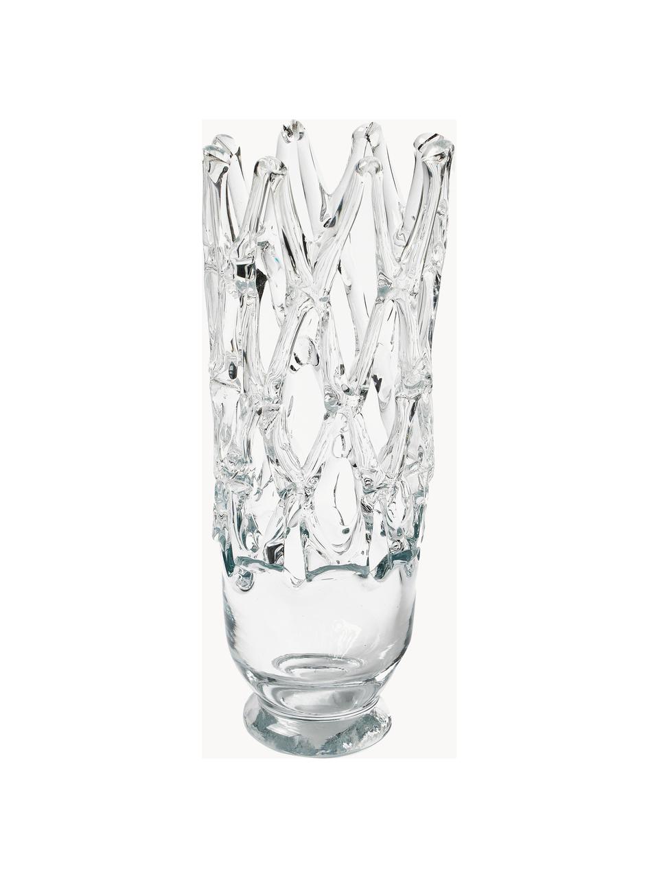 Jarrón de vidrio Timantti, 41 cm, Vidrio, Transparente, Ø 15 x Al 41 cm