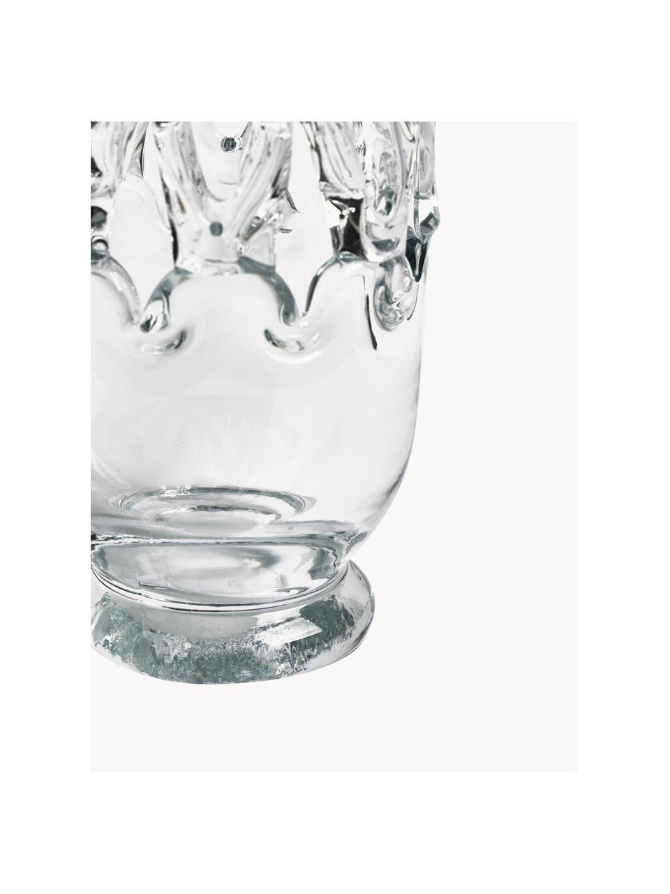 Glazen vaas Timantti, H 41 cm, Glas, Transparant, Ø 15 x H 41 cm