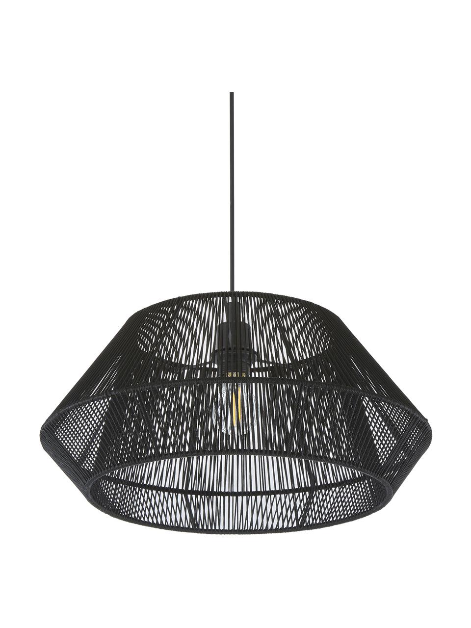 Lampa wisząca Hadi, Czarny, Ø 48 x W 22 cm