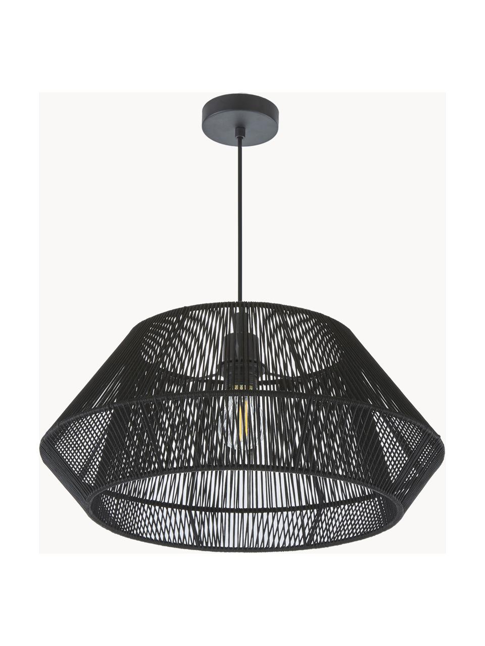 Lampa wisząca Hadi, Czarny, Ø 48 x W 22 cm