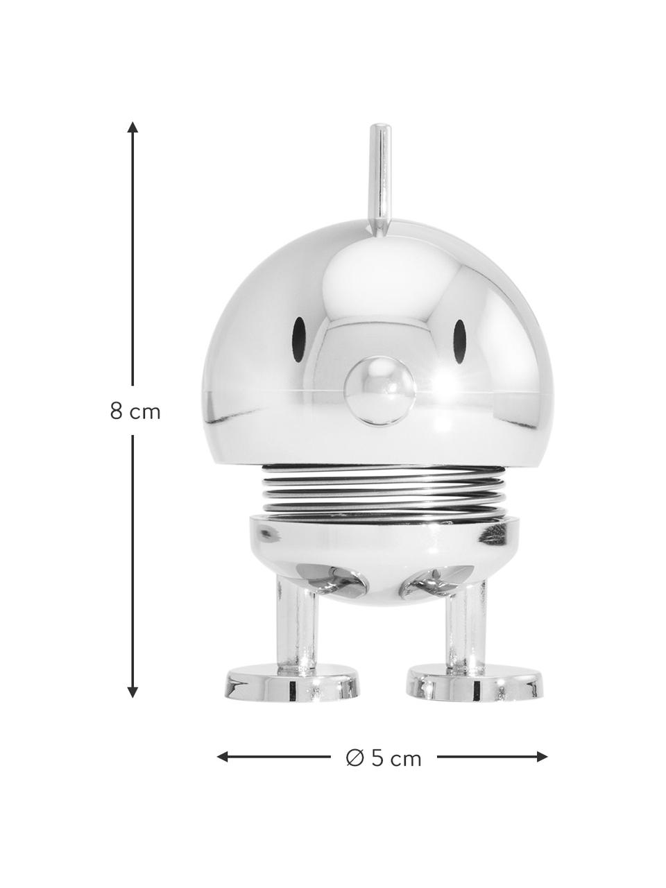 Dekorácia Bumble, Plast, kov, Odtiene striebornej, Ø 5 x V 8 cm