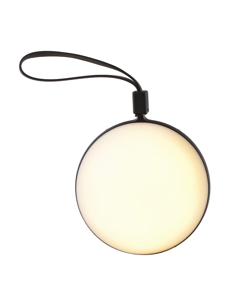 Mobiele dimbare outdoor tafellamp Bring To-Go 12, Lamp: kunststof, Wit, zwart, Ø 12 x H 26 cm