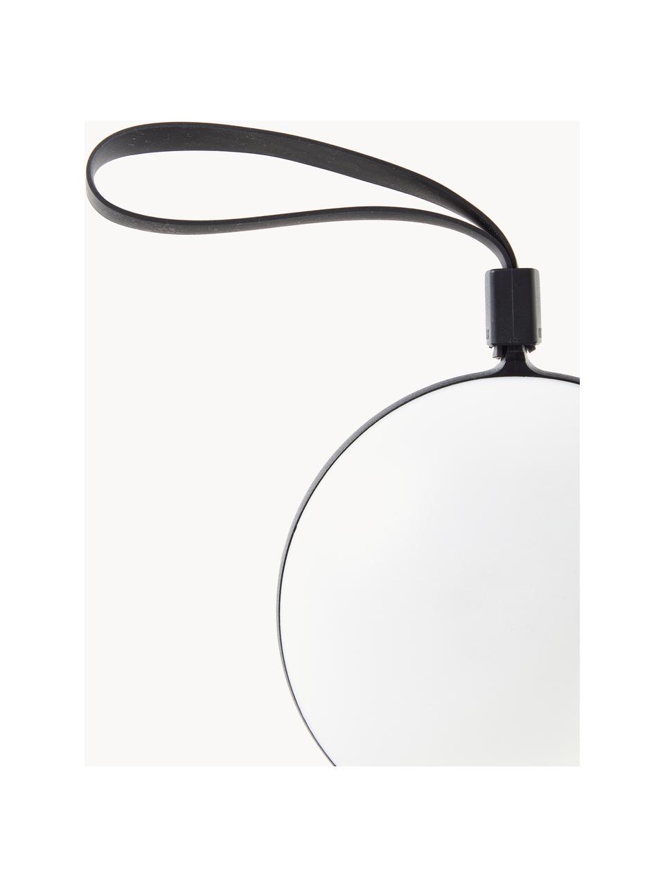 Lampada da tavolo portatile da esterno dimmerabile Bring To-Go 12, Lampada: plastica, Manico: elastico, Bianco, nero, Ø 12 x Alt. 26 cm