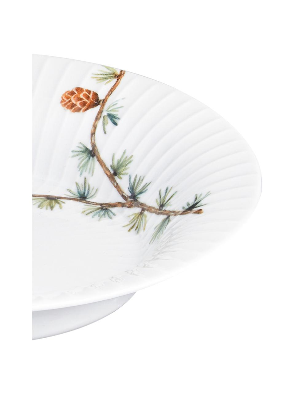 Platos hondos navideños artesanales Hammershøi, 4 uds., Porcelana, Blanco, multicolor, Ø 21 cm