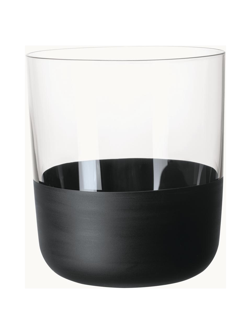 Kristall-Whiskygläser Manufacture Rock, 4 Stück, Kristallglas

Bring den Glanz von Kristallglas auf Deinen Esstisch! Das Glas ist außergewöhnlich transparent und schwer, dadurch fühlt es sich wertig an und sieht gleichzeitig auch noch gut aus. Zudem machen die filigranen Schliffe jedes Stück zu einem besonderen It-Piece, das sowohl praktisch als auch schön ist., Transparent, Schwarz, Ø 9 x H 9 cm, 360 ml