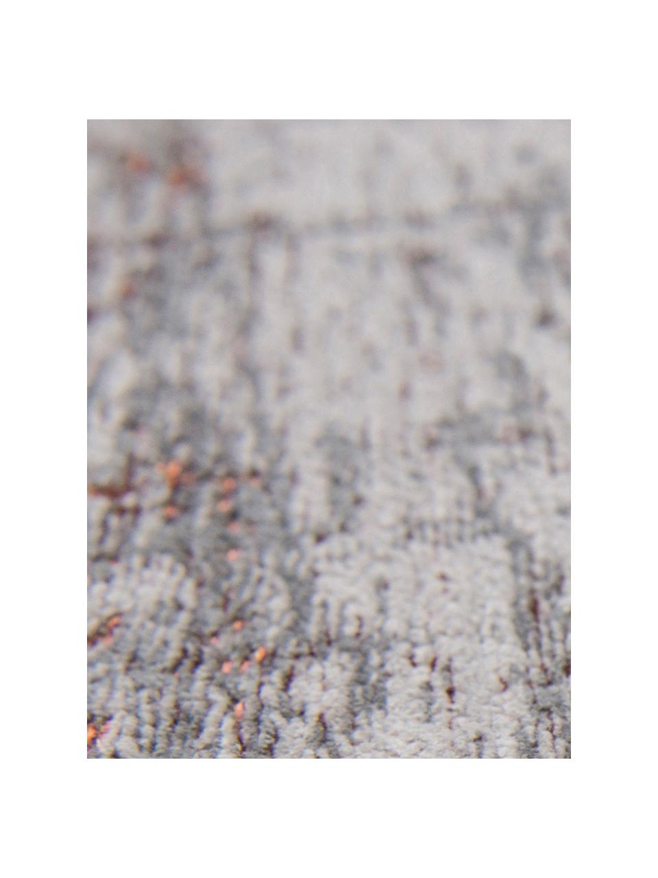 Alfombra de pelo corto diseño Griff, Parte superior: 85% algodón, 15% poliéste, Reverso: mezcla de algodón, recubi, Terracota, tonos grises, An 140 x L 200 cm (Tamaño S)