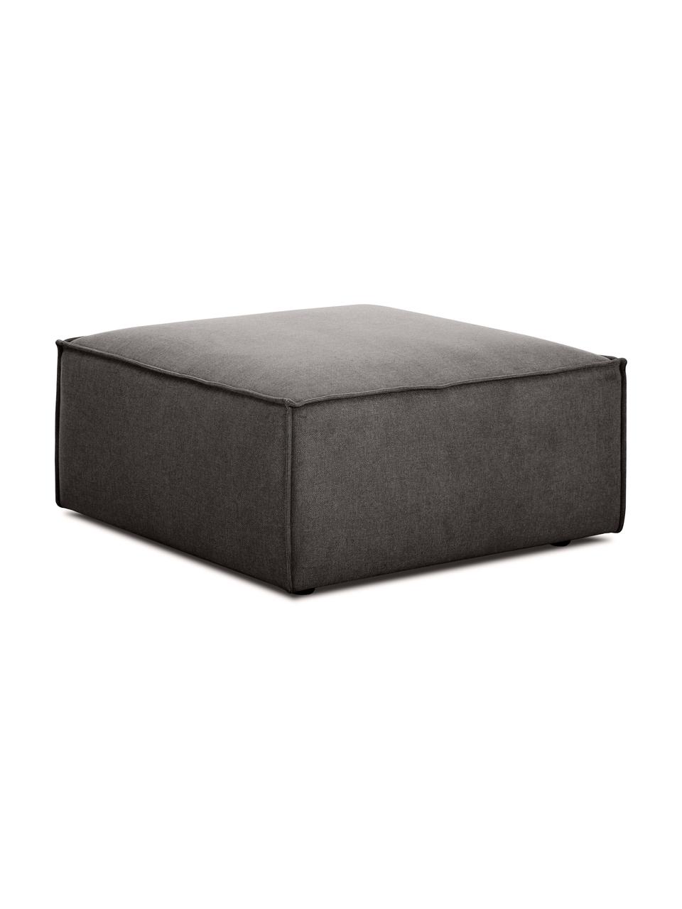 Pouf canapé Lennon, Tissu anthracite, larg. 88 x haut. 43 cm
