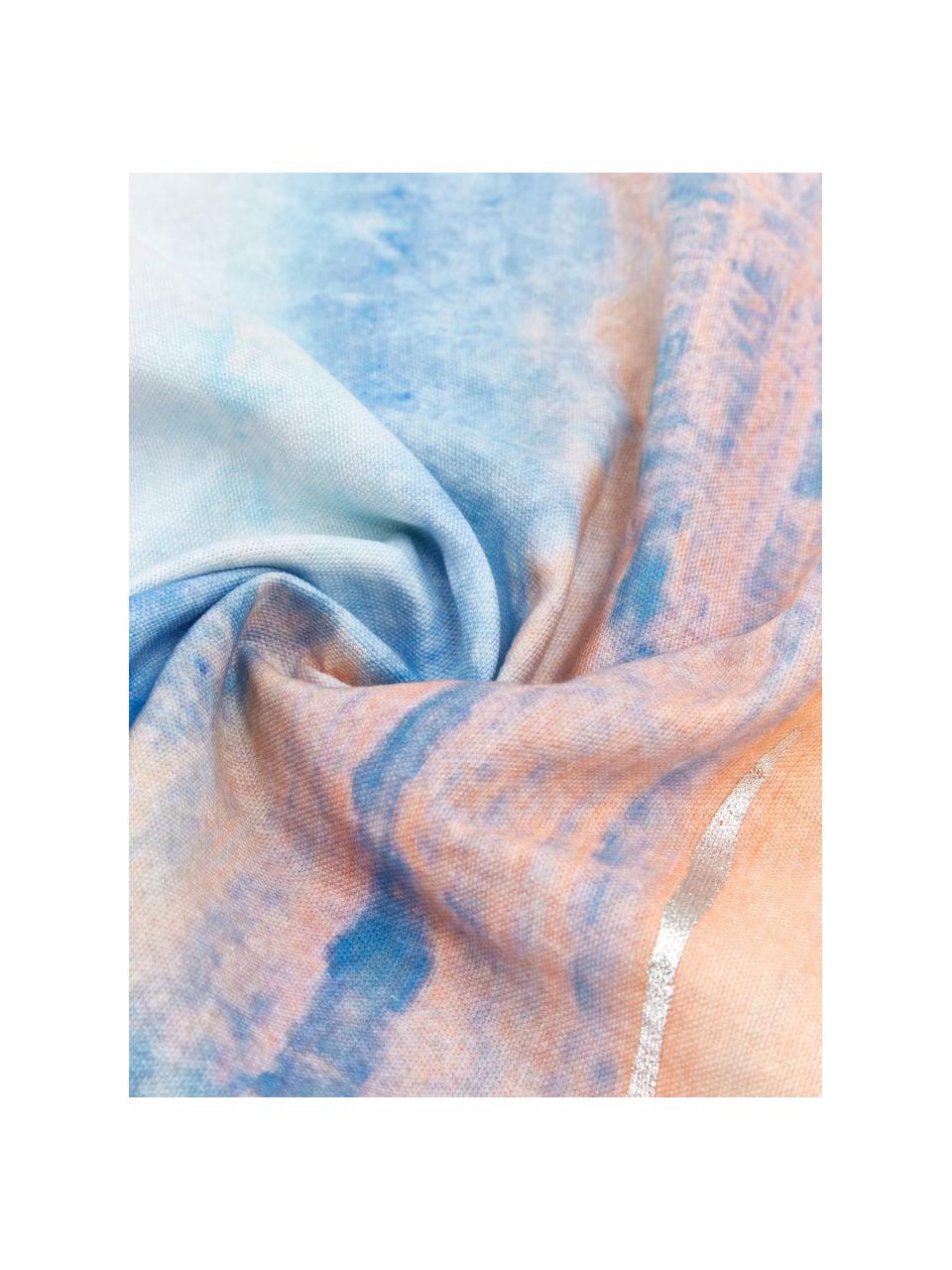 Funda de cojín con flecos Colori, Funda: 100% algodón, Multicolor, An 50 x L 50 cm