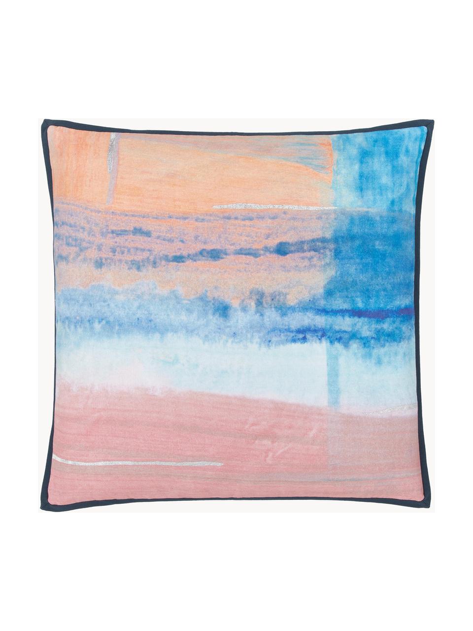 Housse de coussin 50x50 aquarelle Colori, Multicolore, larg. 50 x long. 50 cm