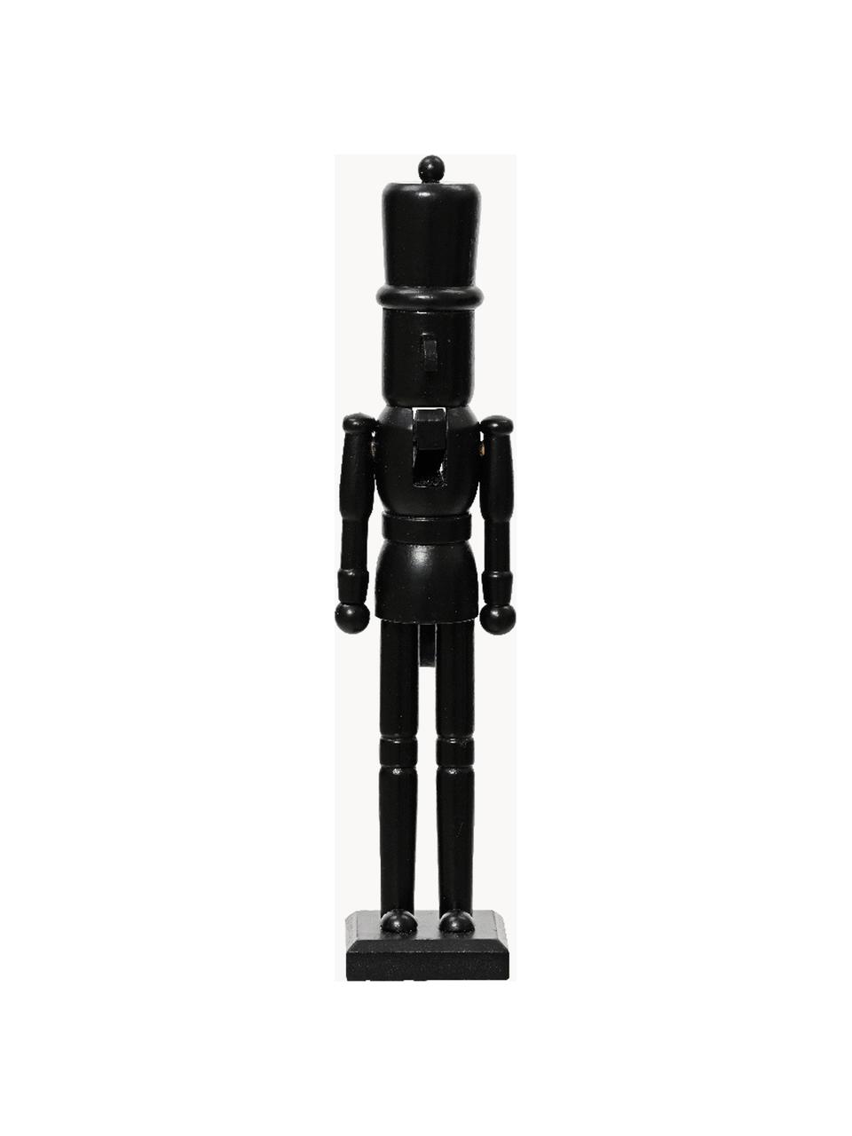 Figura decorativa in legno di abete Nut, Legno di abete, Nero, Larg. 5 x Alt. 25 cm