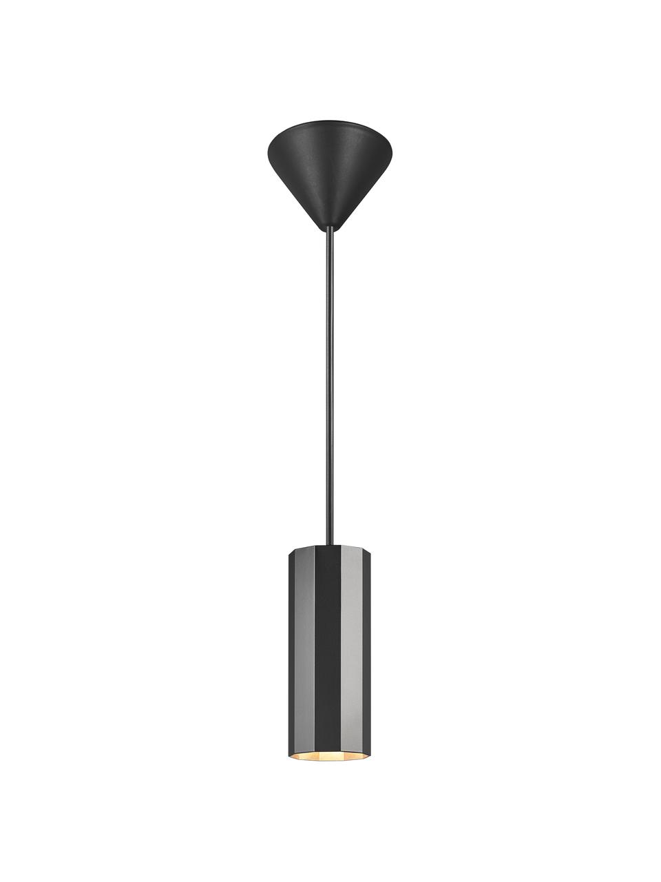 Malá závesná lampa Alanis, Čierna, Ø 6 x V 15 cm