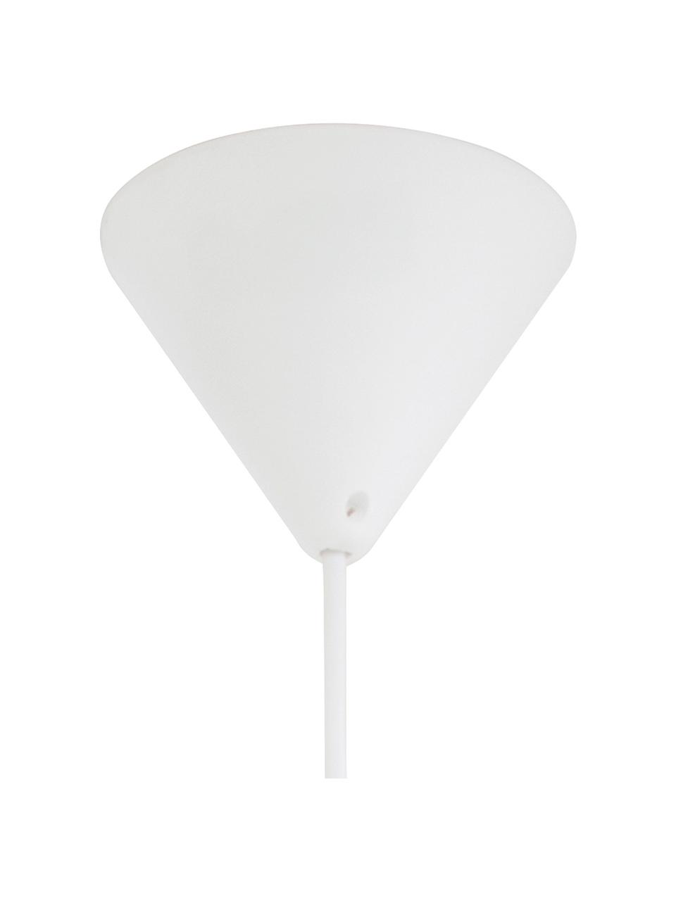 Lampa wisząca ze skórzanym paskiem Bow, Biały, S 19 x W 20 cm