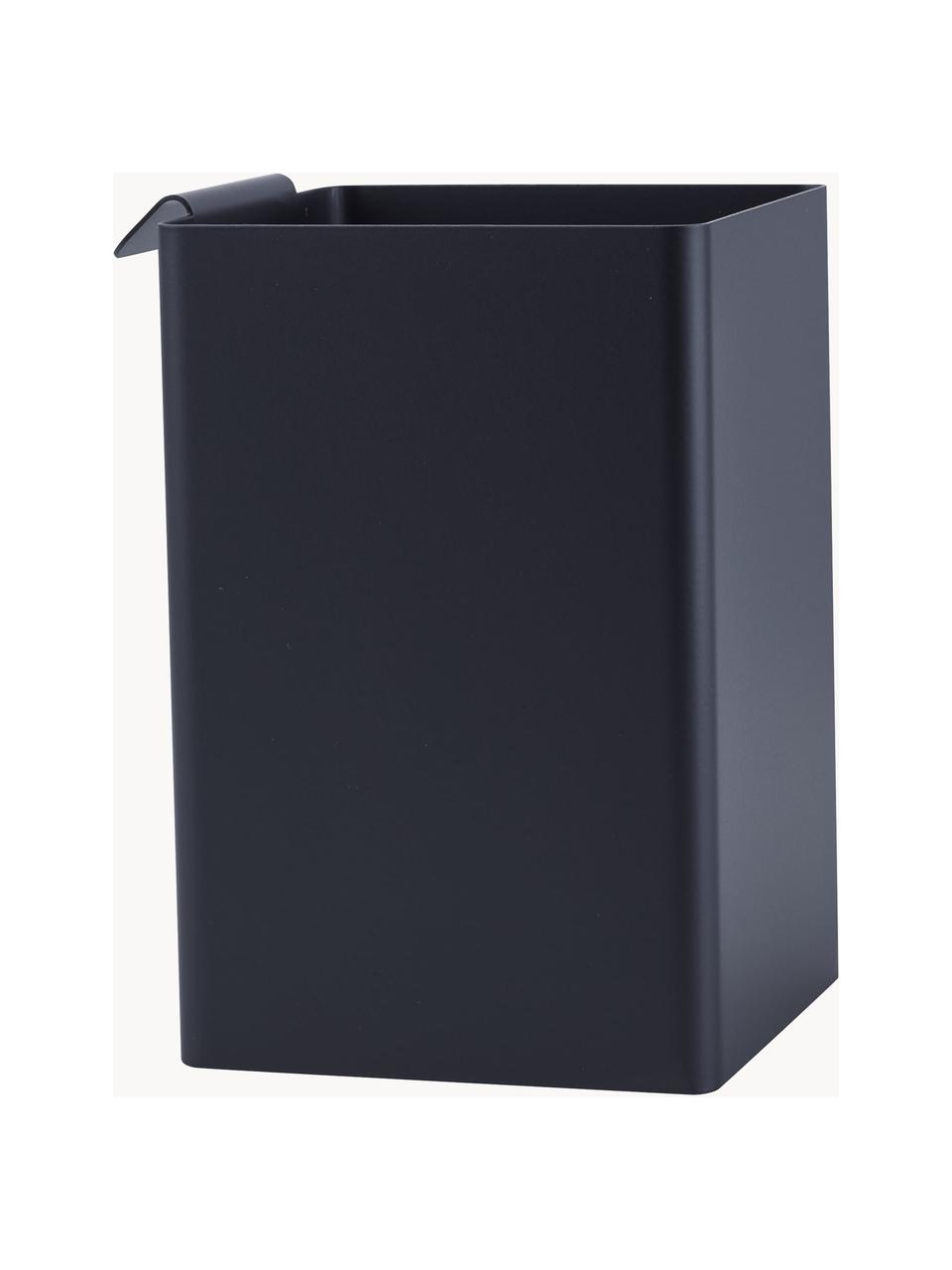 Boîte de rangement de cuisine en acier Flex, Acier, enduit, Noir, larg. 11 x haut. 16 cm