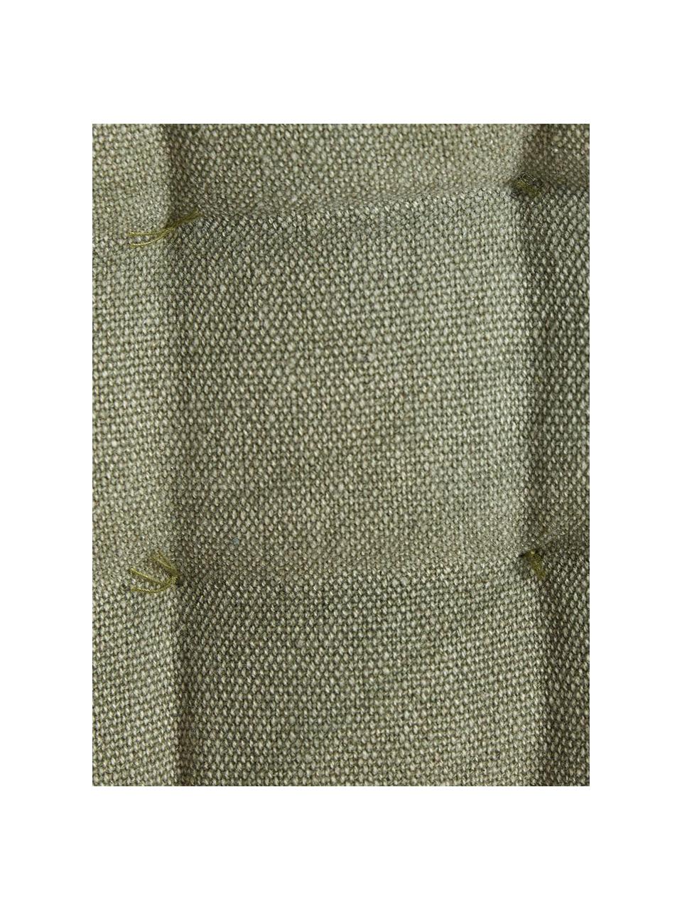 Cojín de asiento Benni, Funda: algodón, Verde, An 40 x L 40 cm