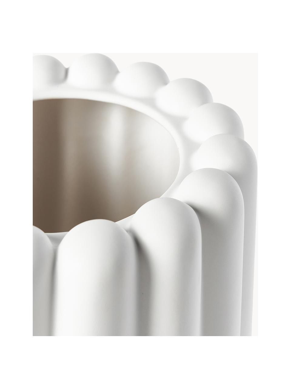Cache-pot Mist, larg. 27 cm, Céramique, Luminaire : blanc, mat, Ø 19 x haut. 27 cm