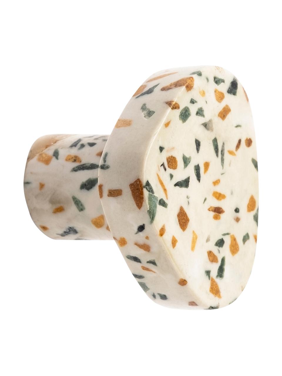 Gancio da parete in marmo Terrazzo, Marmo, Marmo beige, multicolore, Larg. 4 x Alt. 4 cm