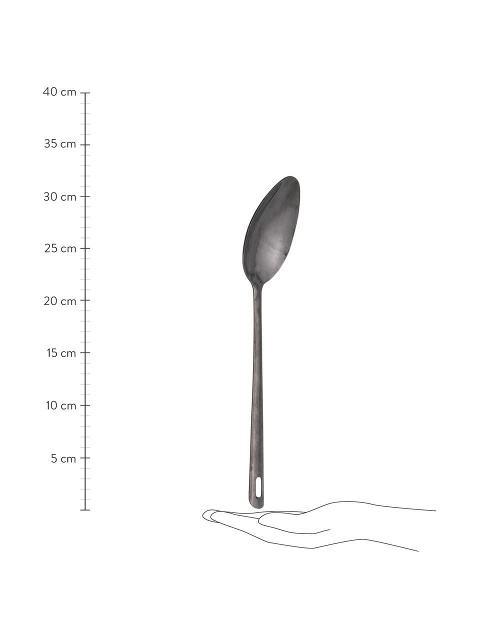 Cucchiaio da portata Elinor, Acciaio inossidabile, Nero, Lung. 32 cm