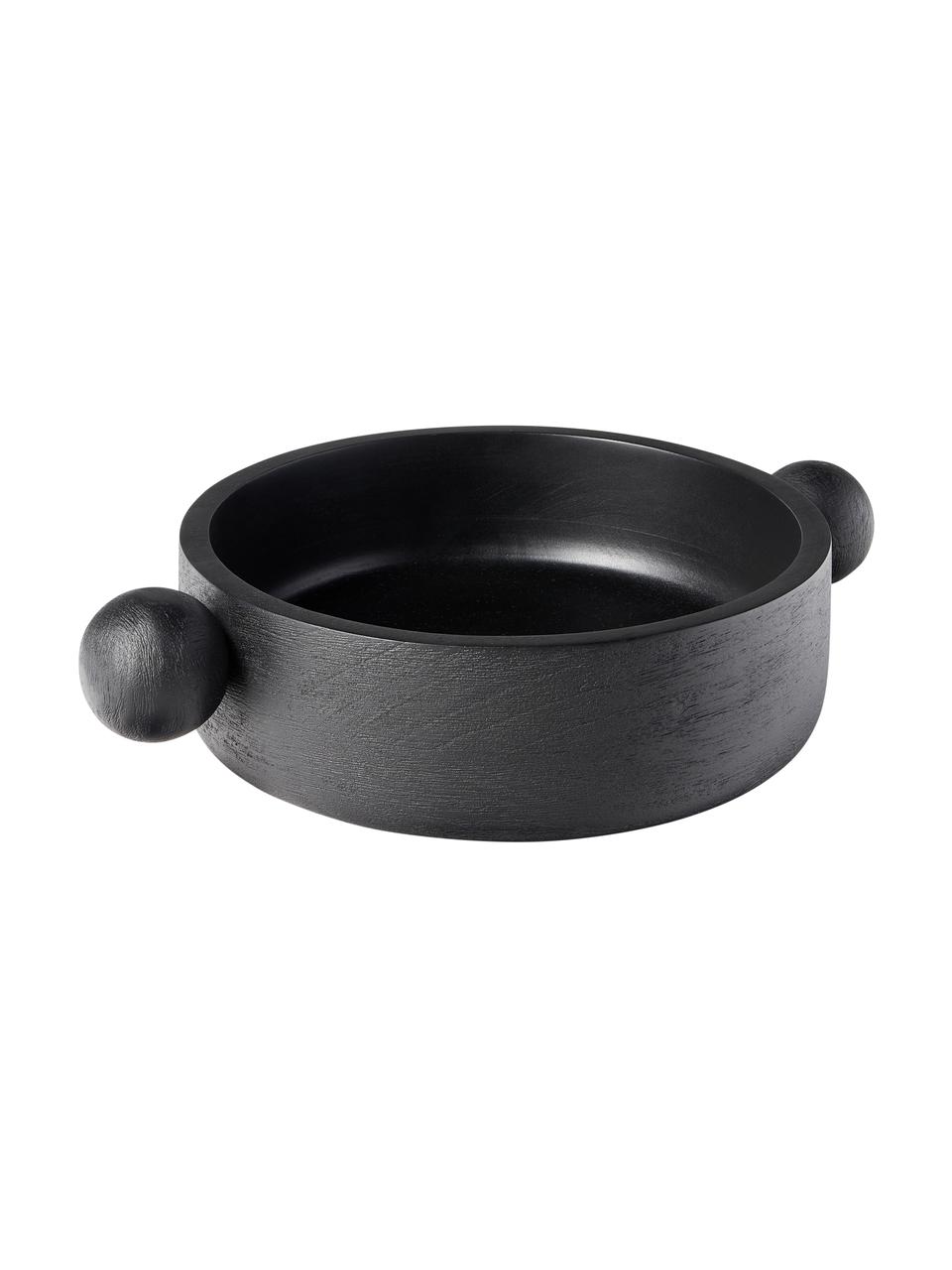 Bol décoratif en bois de manguier Elani, Bois de manguier, Bois foncé, Ø 25 x haut. 8 cm