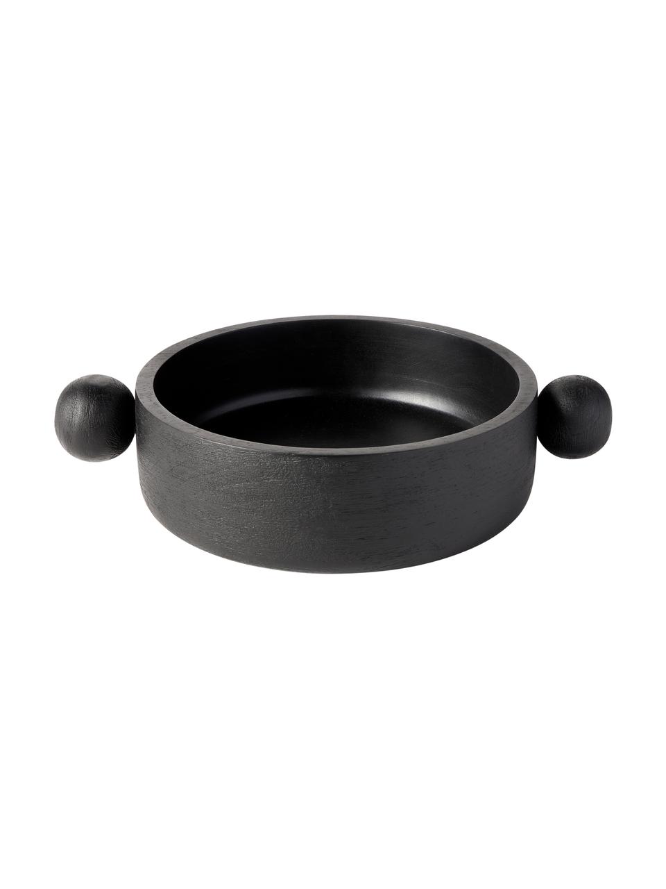Bol décoratif en bois de manguier Elani, Bois de manguier, Bois foncé, Ø 25 x haut. 8 cm