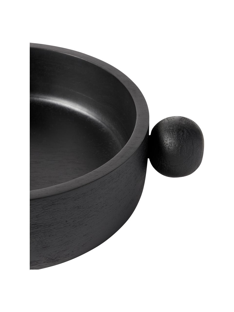 Bol décoratif en bois de manguier Elani, Bois de manguier, Bois foncé, Ø 25 x haut. 8 cm