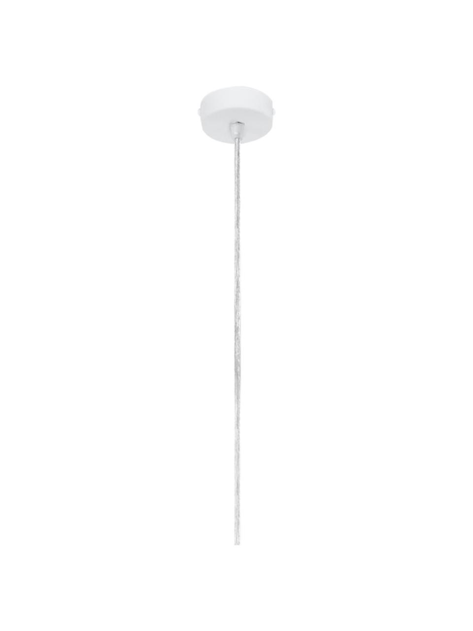 Lámpara de techo pequeña de cerámica Armica, Pantalla: cerámica, Anclaje: metal recubierto, Cable: plástico, Blanco, Ø 16 x Al 28 cm