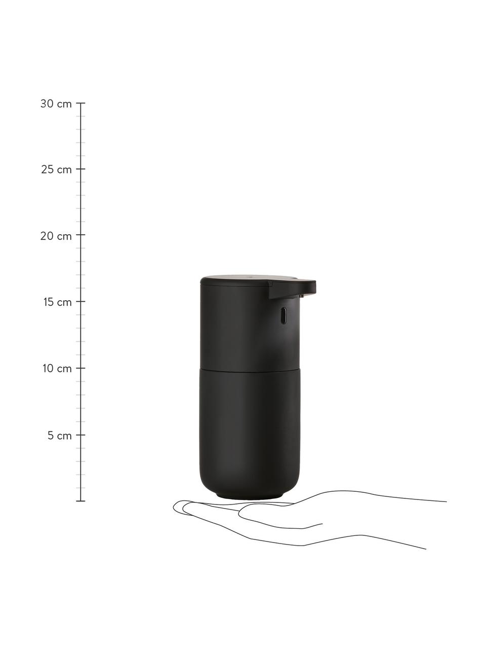 Distributeur de savon éléctrique Ume, Grès cérame, Noir, Ø 12 x haut. 17 cm