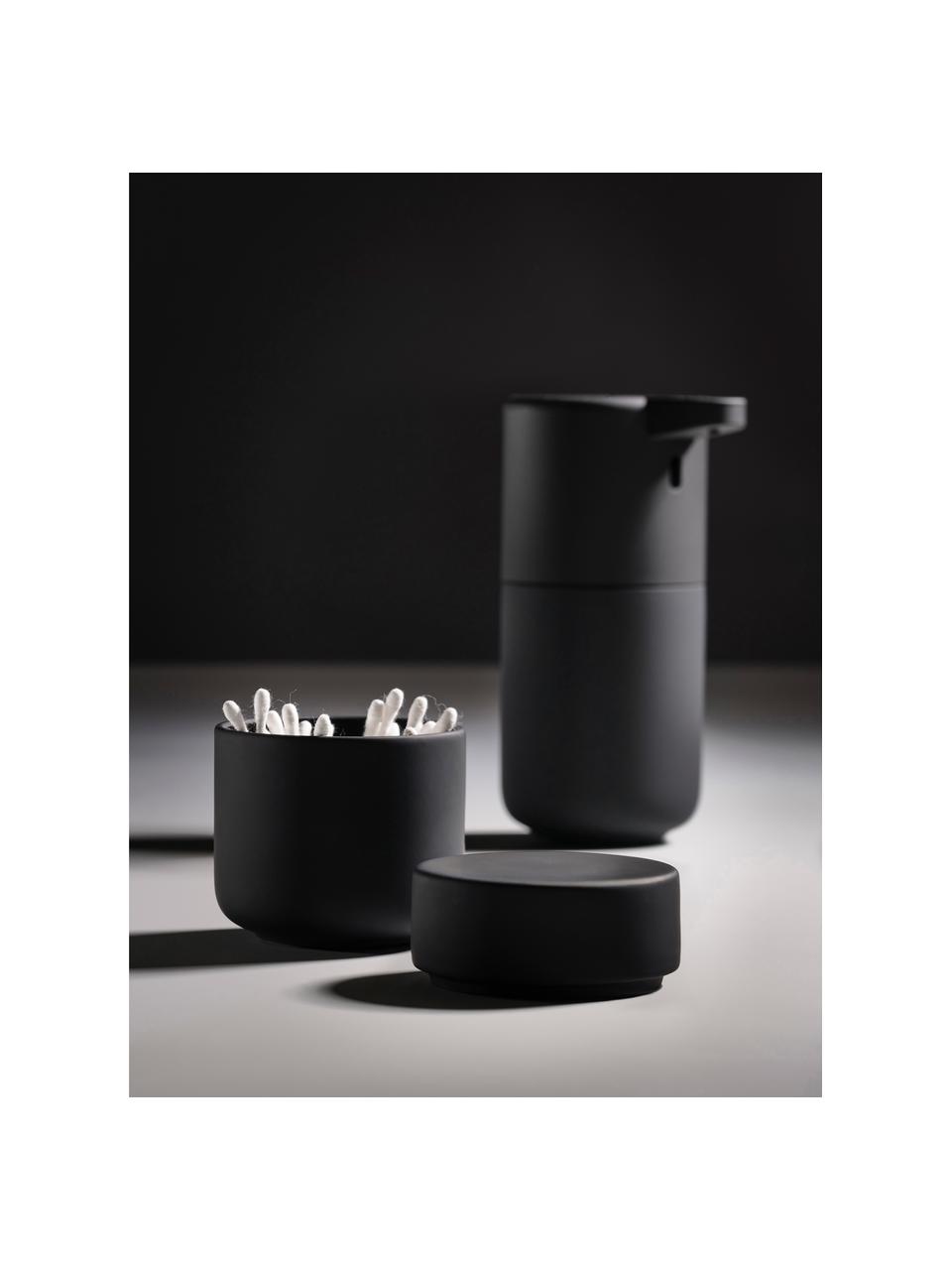 Elektrischer zeepdispenser Ume van keramiek met sensor, Keramiek, Zwart, Ø 12 x H 17 cm