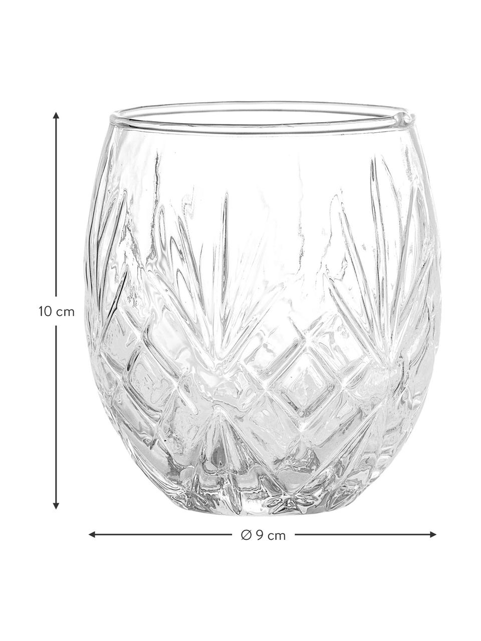 Glas-Zahnputzbecher Alice, Glas, Transparent, Ø 9 x H 10 cm