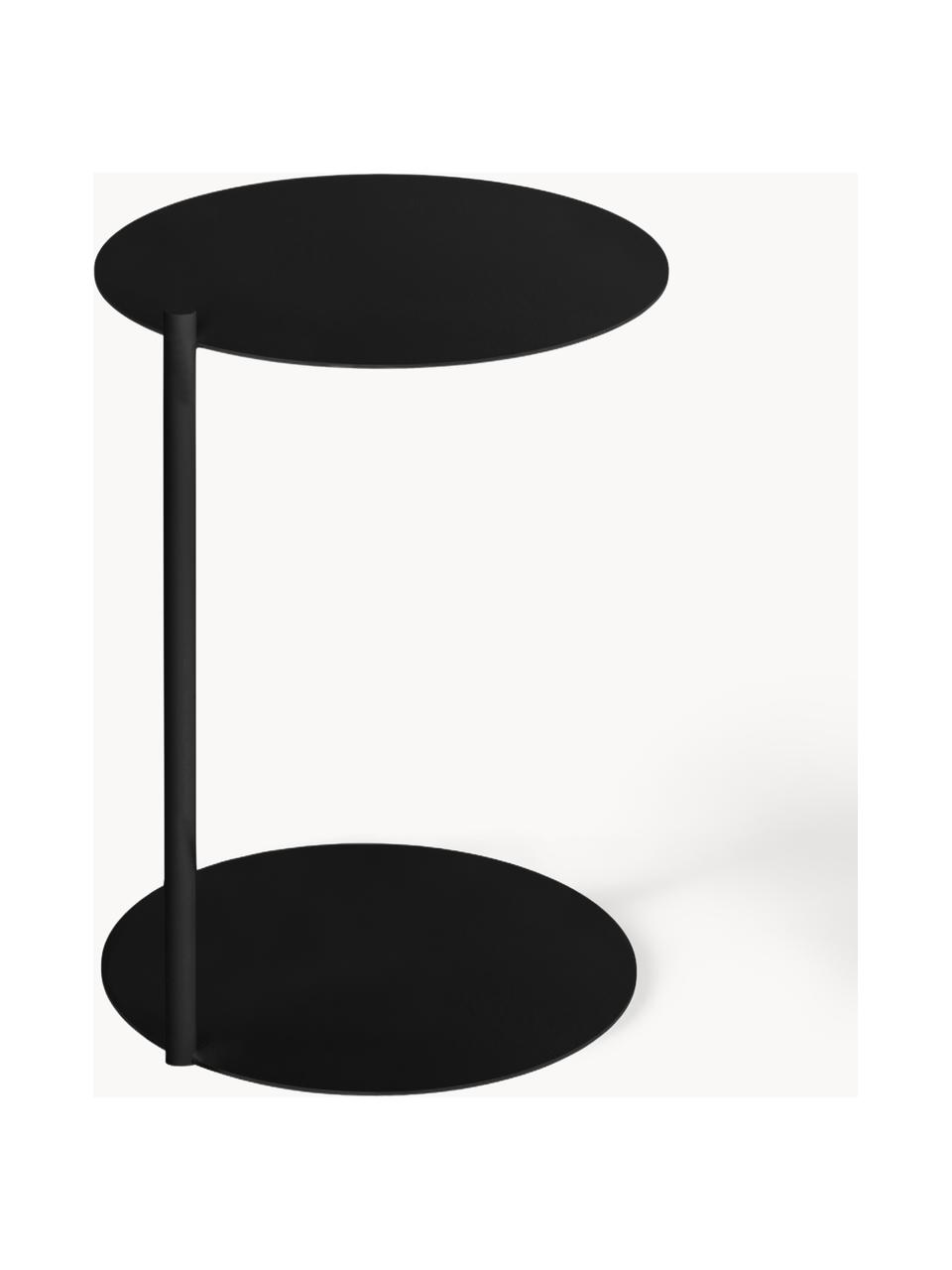 Table d'appoint ronde en métal Ande, Acier, revêtement par poudre, Noir, Ø 40 x haut. 55 cm