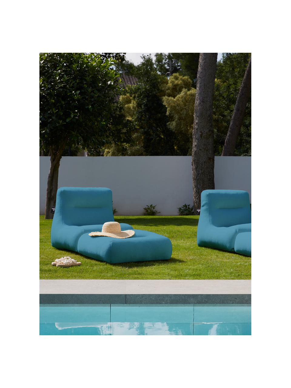 Outdoor-Loungesessel Sit Pool mit Liegefunktion, handgefertigt, Bezug: 70 % PAN + 30 % PES, wass, Petrol, B 75 x H 85 cm