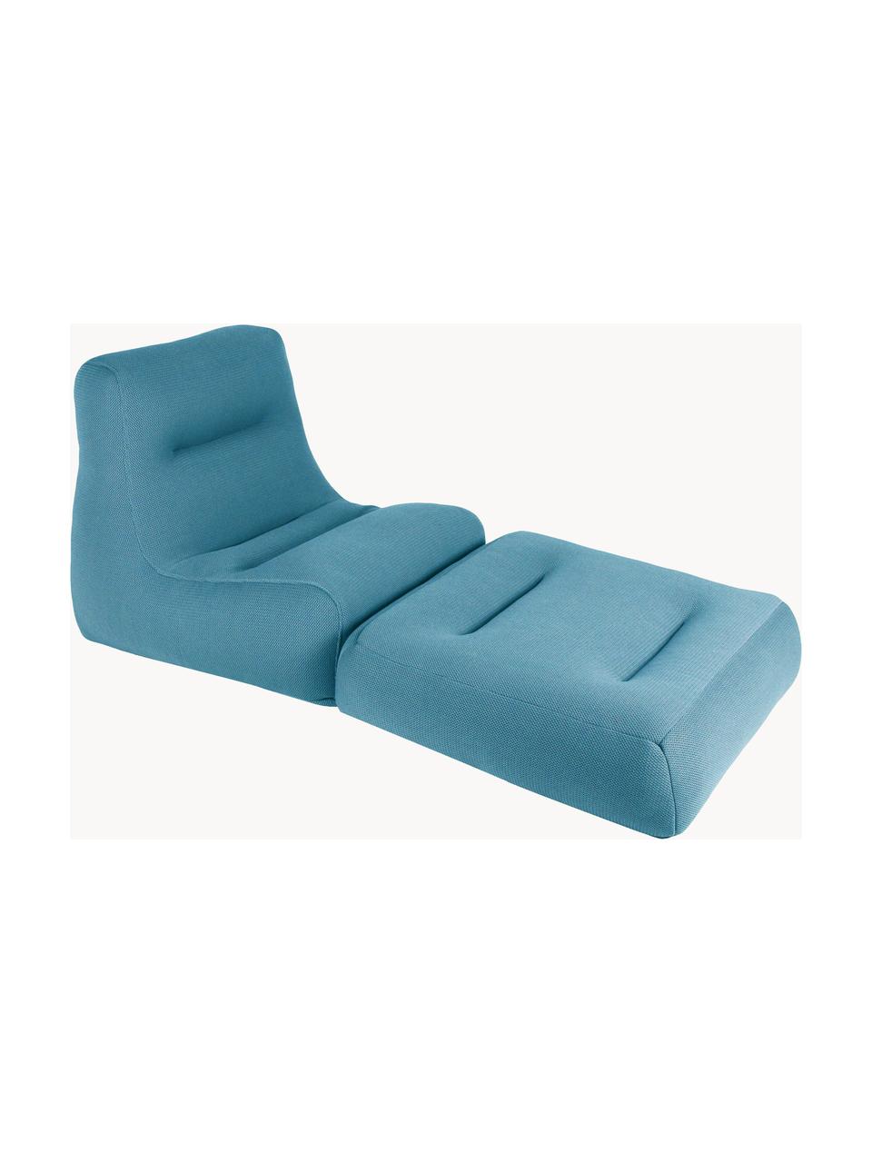 Outdoor loungefauteuil Sit Pool met ligfunctie, handgemaakt, Bekleding: 70% PAN + 30% PES, waterd, Petrol, B 75 x H 85 cm