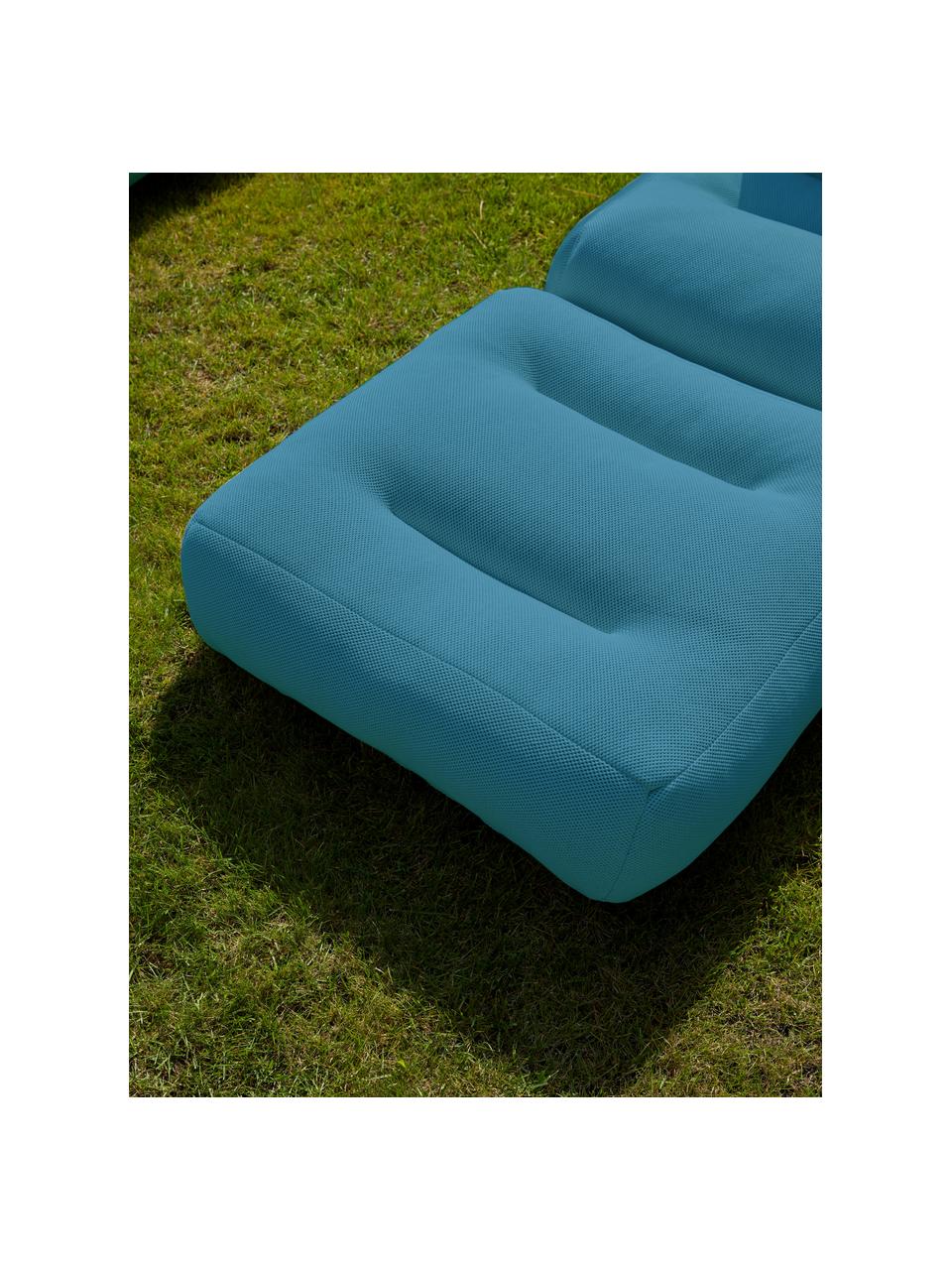 Ręcznie wykonany fotel zewnętrzny Sit Pool, Tapicerka: 70% PAN + 30% PES, wodood, Petrol, S 75 x W 85 cm