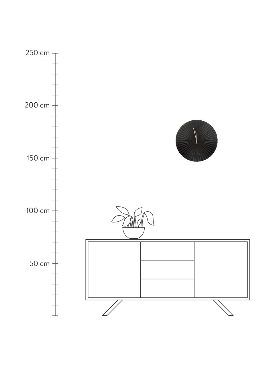 Reloj de pared Sensu, Agujas: metal, Negro, Ø 40 cm