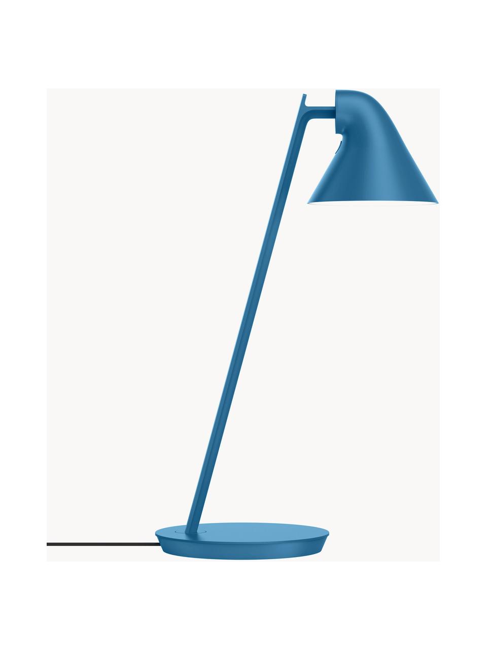 Lampada da tavolo a LED con luce regolabile NJP, Paralume: alluminio rivestito, Grigio-blu, Ø 16 x Alt. 42 cm