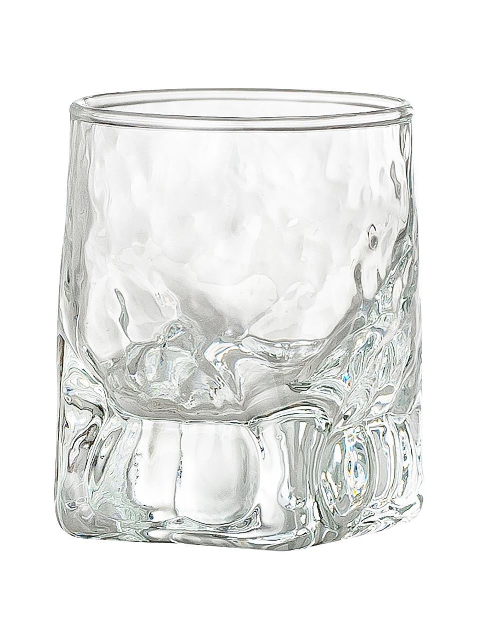 Borrelglaasjes Zera met oneven vorm, 6 stuks, Glas, Transparant, Ø 5 x H 6 cm, 70 ml