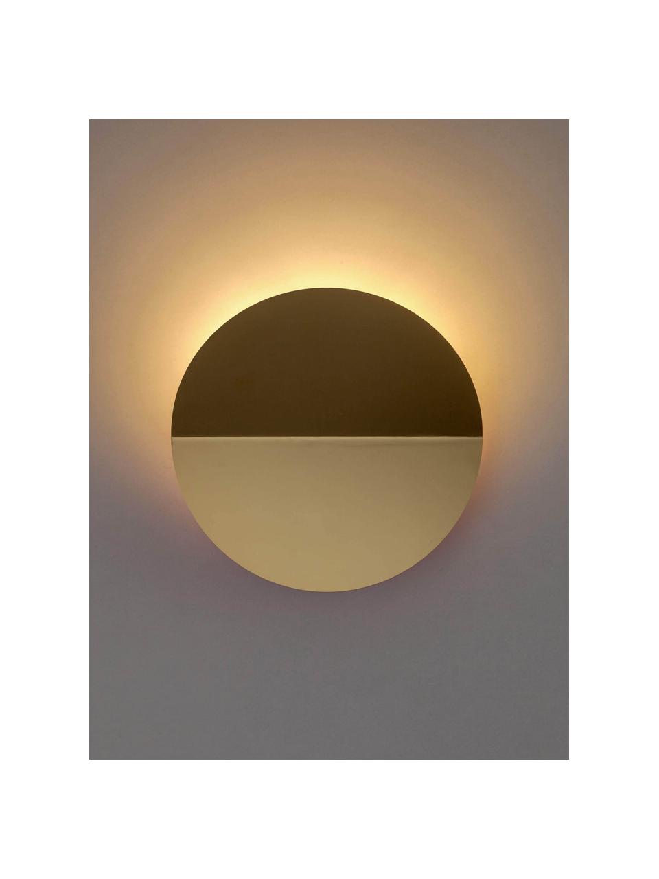 LED-Wandleuchte Ring, Metall, beschichtet, Goldfarben, Ø 20 x T 7 cm