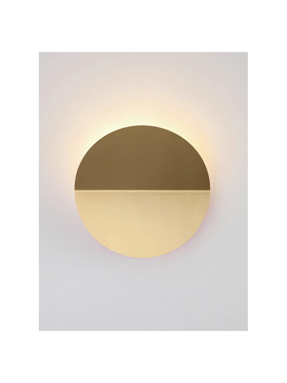 LED-Wandleuchte Ring, Metall, beschichtet, Goldfarben, Ø 20 x T 7 cm