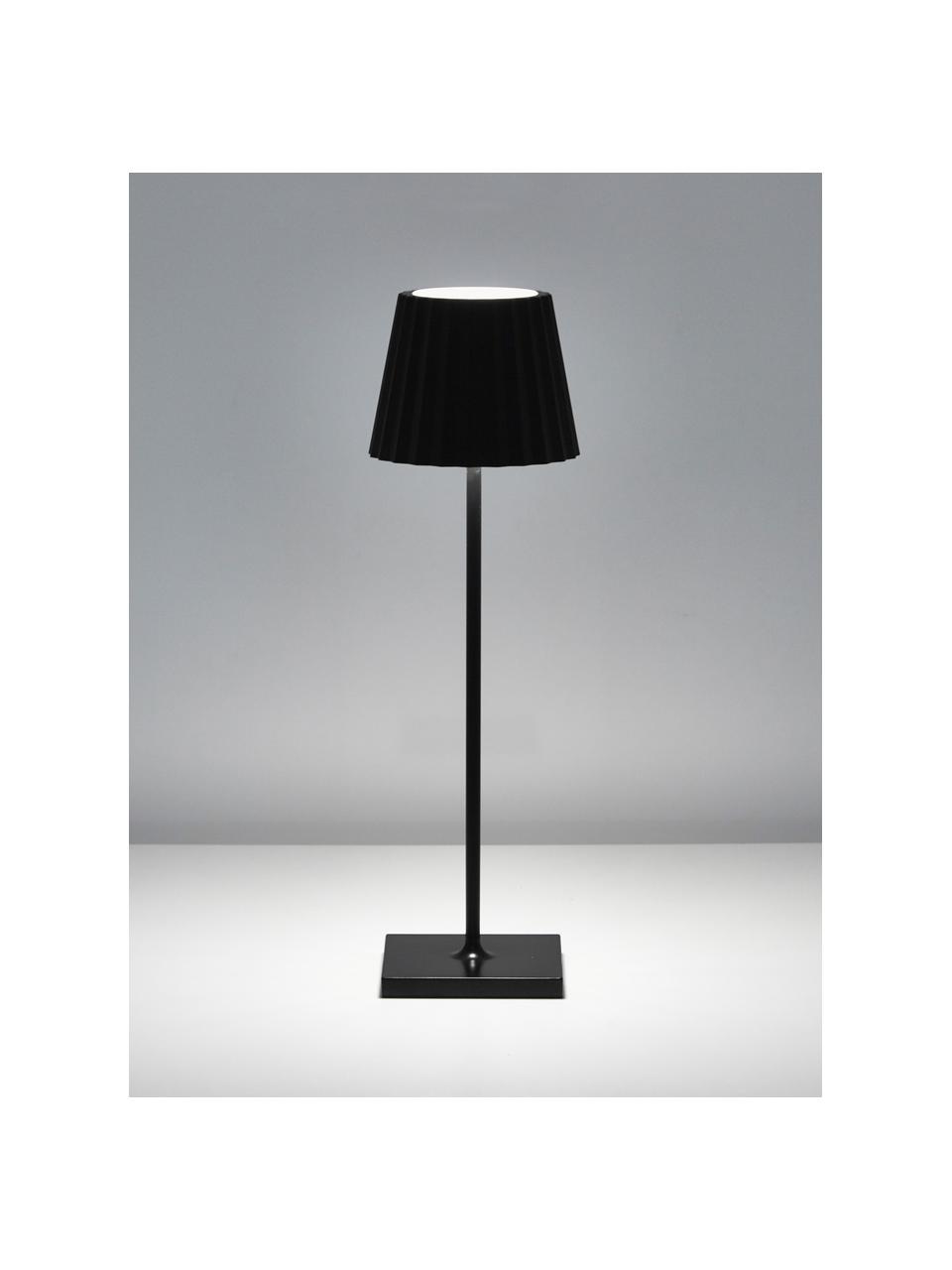 Lámpara LED regulable para exterior Trellia, portátil, Pantalla: aluminio pintado, Negro, Ø 12 x Al 38 cm
